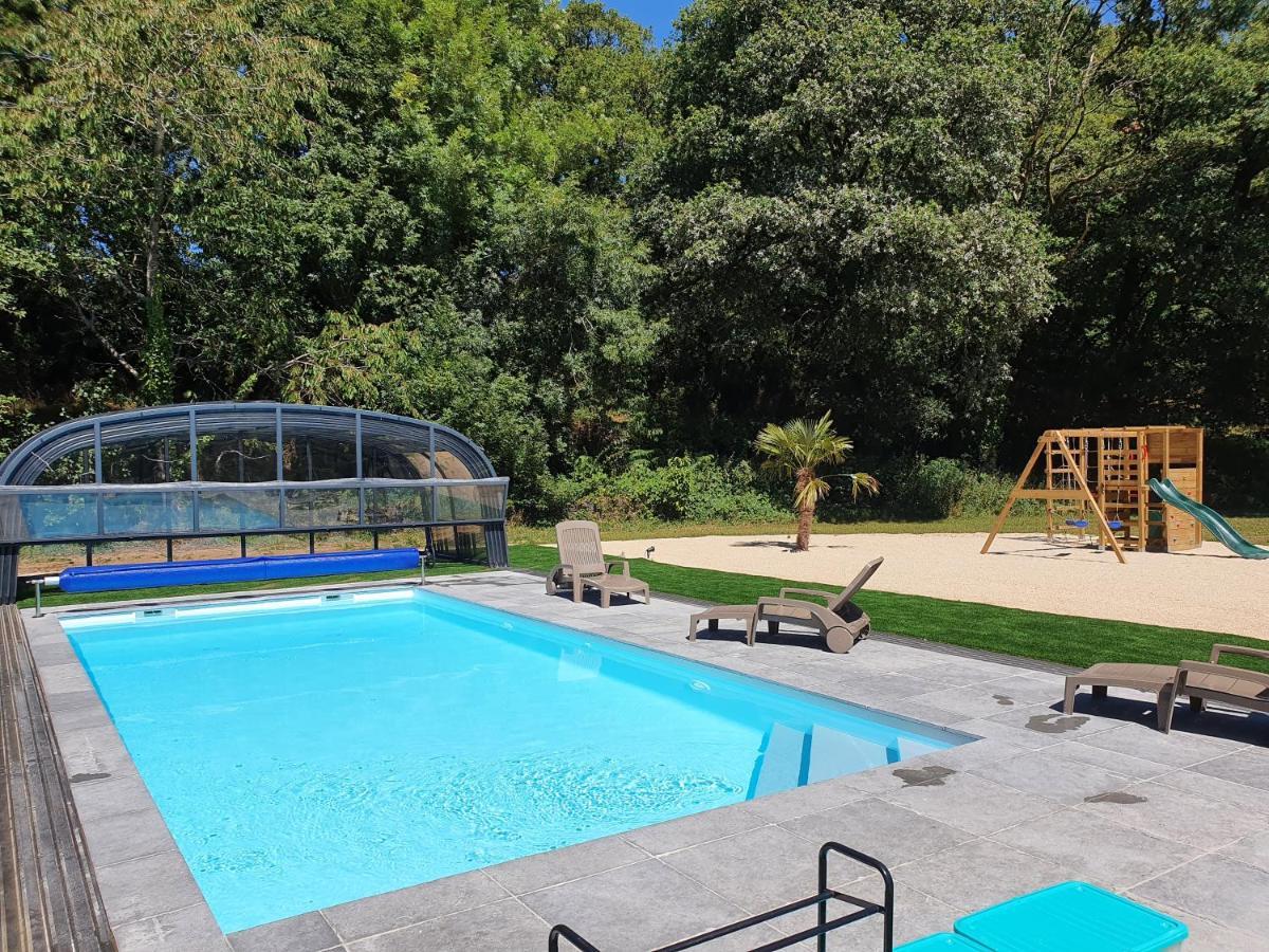 Gites De Maner Ster - Le Frene Piscine Ou Le Chene Piscine Et Spa Privatif Cléden-Poher Exterior foto
